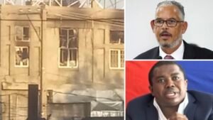 Incendie de la RTVC : Le Premier ministre Alix Didier Fils-Aimé et Me André Michel expriment leur solidarité