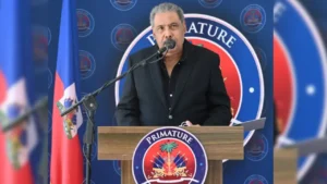 M.Patrick Délatour, le Ministre de la Culture et de la Communication. (Photo publiée par @PrimatureHT)