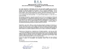 Déclaration du Bureau Suivi de l’Accord de Montana (BSA)