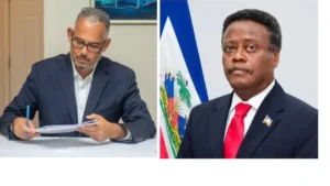 Alix Didier Fils-Aimé, chef du gouvernement et Fritz Alphonse Jean, président du Conseil présidentiel (photos issues de leurs comptes X)