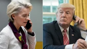 Ursula von der Leyen et Donald Trump. - JOHN THYS, NICHOLAS KAMM