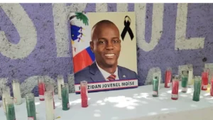 Cérémonie d’hommage en mémoire du président Jovenel Moïse, assassiné à son domicile à Pèlerin 5. (Photo : Junior)