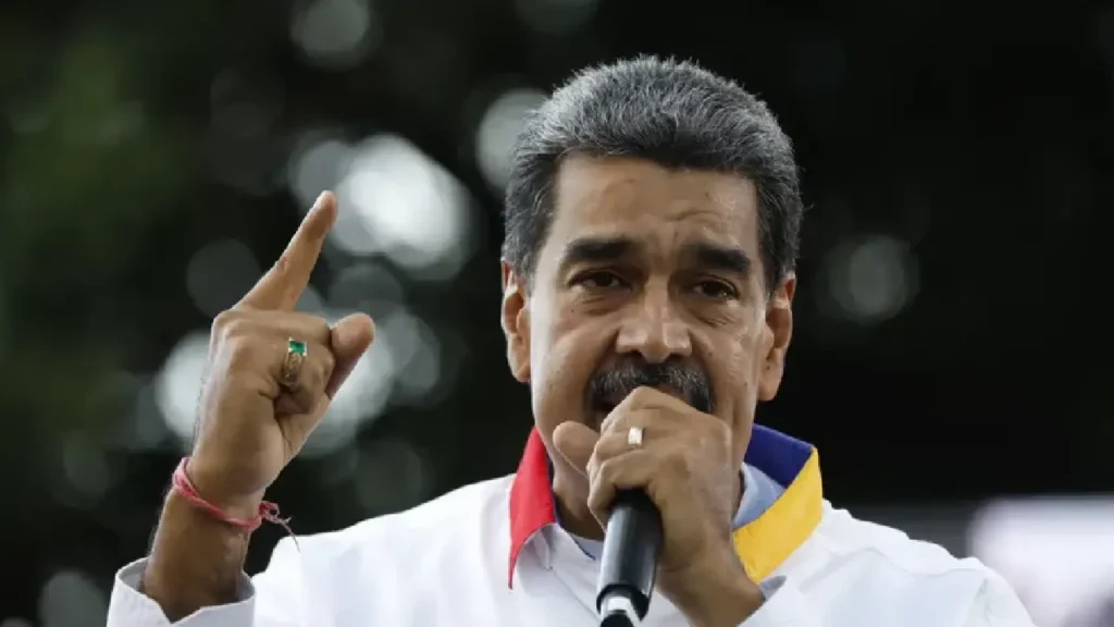 Nicolas Maduro, le président du Venezuela, le samedi 3 août 2024 - Pedro Rances Mattey / AFP