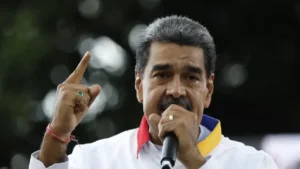 Nicolas Maduro, le président du Venezuela, le samedi 3 août 2024 - Pedro Rances Mattey / AFP