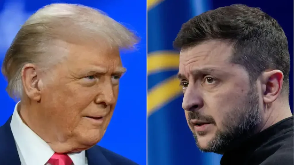 Le président américain Donald Trump et le président ukrainien Volodymyr Zelensky. (Photos/AFP)