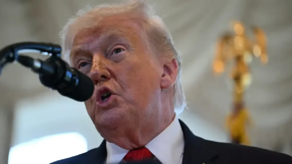 Donald Trump souhaite créer un « Conseil de paix », une institution internationale concurrente de l’ONU.(Photo by ANDREW CABALLERO-REYNOLDS / AFP)