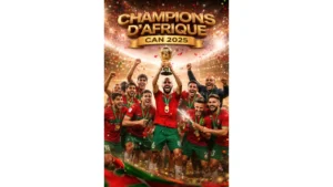 Le Maroc champion de la CAN 2025. Image générée par l'IA.