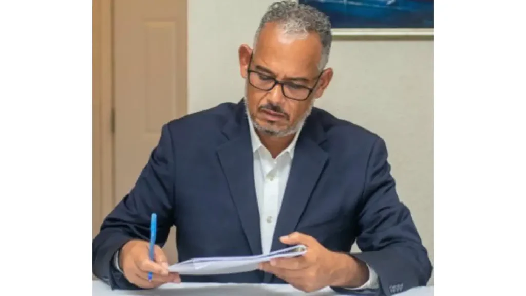Alix Didier Fils-Aimé, président provisoire d'Haïti. Photo tirée du compte X du concerné.