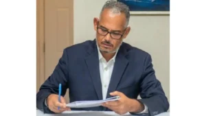 Alix Didier Fils-Aimé, président provisoire d'Haïti. Photo tirée du compte X du concerné.