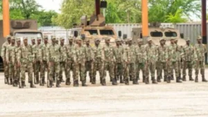 Cérémonie de graduation de 339 militaires. Photo publiée par @DefenseHT.