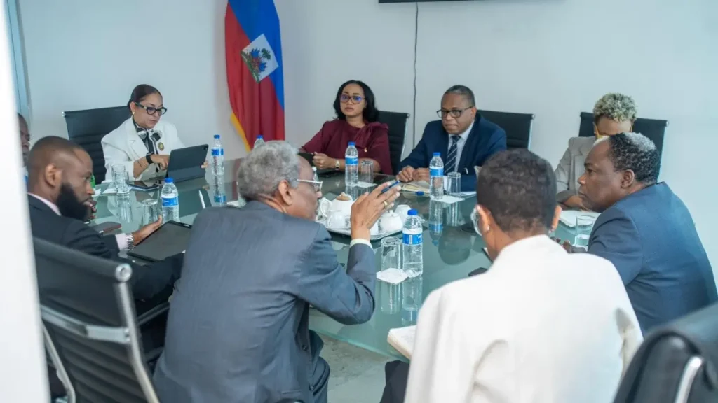 Réunion de coordination entre les ministères (MJSAC, MHAVE, MCC, MT) participation d’Haïti à la Coupe du Monde de la FIFA 2026.