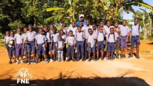 Les apprenants de l’École nationale de Marblanche. Photo publiée par @PrimatureHT.