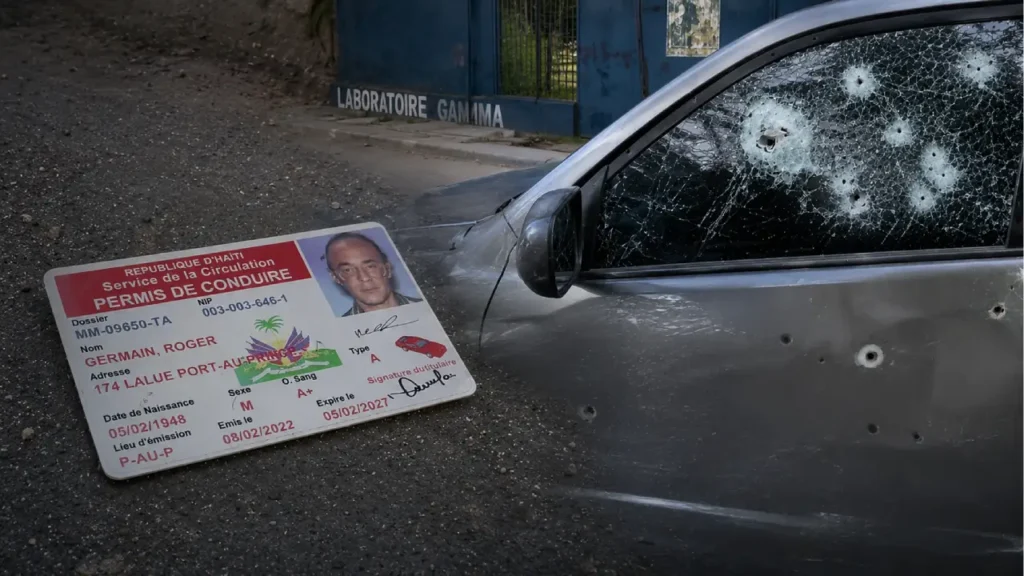 Le docteur Germain Roger a été tué tôt ce mardi matin lors d’une violente attaque armée survenue à Bourdon. Photo générée par l'IA.