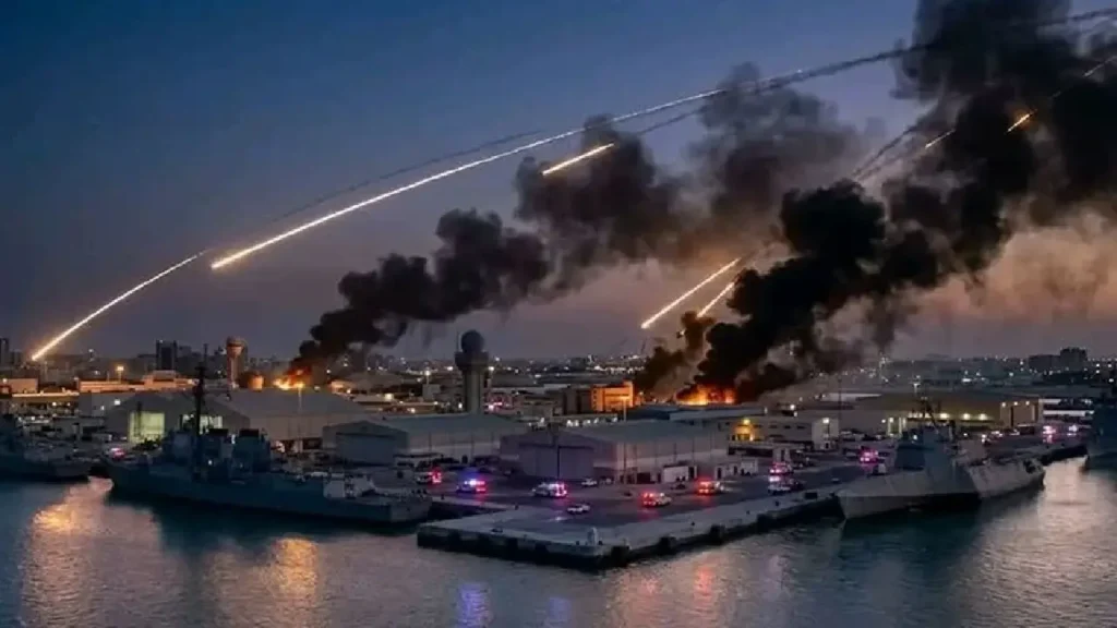Quartier général de la cinquième flotte américaine à Bahreïn. Photo publiée par HESPRESS.