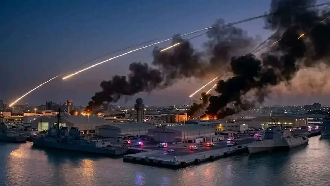 Quartier général de la cinquième flotte américaine à Bahreïn. Photo publiée par HESPRESS.