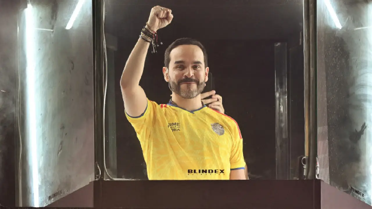 Abelardo de la Espriella, le nouveau président de la Colombie, le 21 juin 2026 à Barranquilla. Crédit : Juan BARRETO / AFP