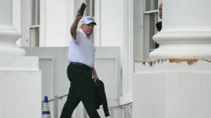 Le président des États-Unis Donald Trump à la Maison Blanche, à Washington DC, le 28 juin 2026. - KENT NISHIMURA / AFP