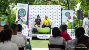 Journée d'exposition consacrée à mettre en avant les métiers verts. Photo publiée UNESCO Haiti