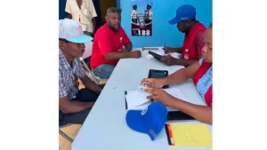 Préenregistrement des électeurs à Grand’Anse. Photo publiée par la Primature haïtienne.