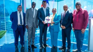 Visite officielle en Haïti du Secrétaire général de l’Organisation internationale italo-latino-américaine. Photo publiée par le MAE.