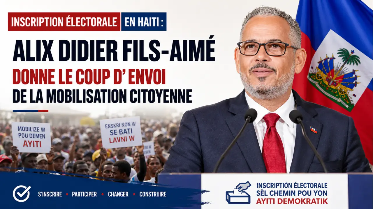 Inscription électorale : Alix Didier Fils-Aimé donne le coup d’envoi de la mobilisation citoyenne